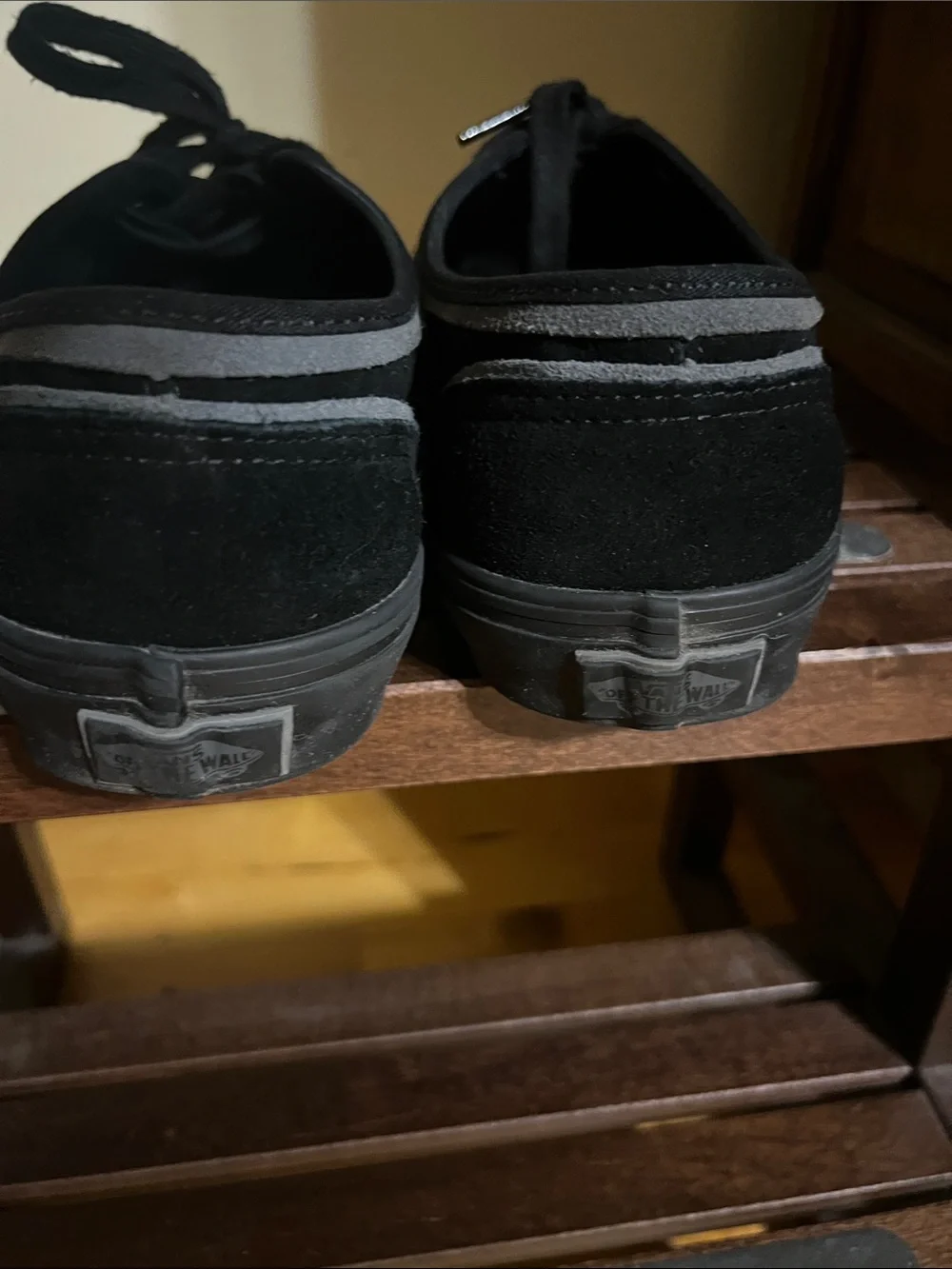 Vans Black Suede Low-Top Lace-Up Sneakers